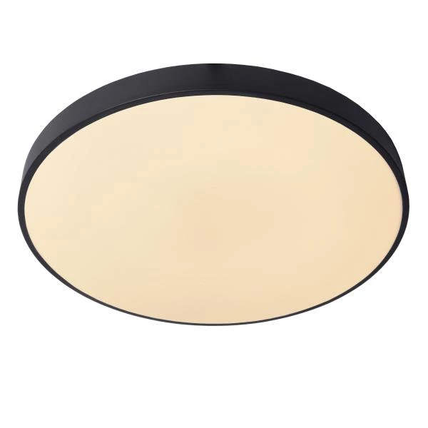 Lucide UNAR - Deckenleuchte - Ø 60 cm - LED 3 StepDim - 1x60W 2700K - Schwarz - detail 1